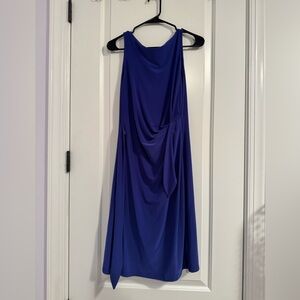 Ralph Lauren Cobalt Blue Draped Dress